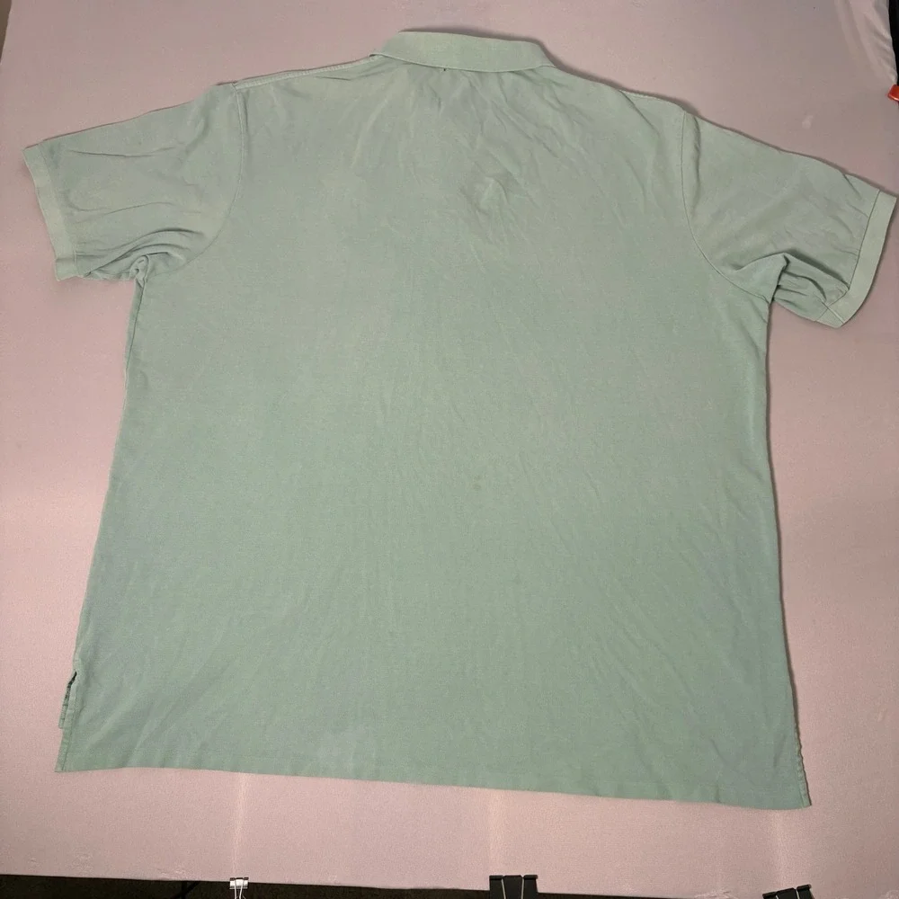 Polo Ralph Lauren Big Pony Polo Shirt Mens 4XLT Tall Mint Green Cotton Pique